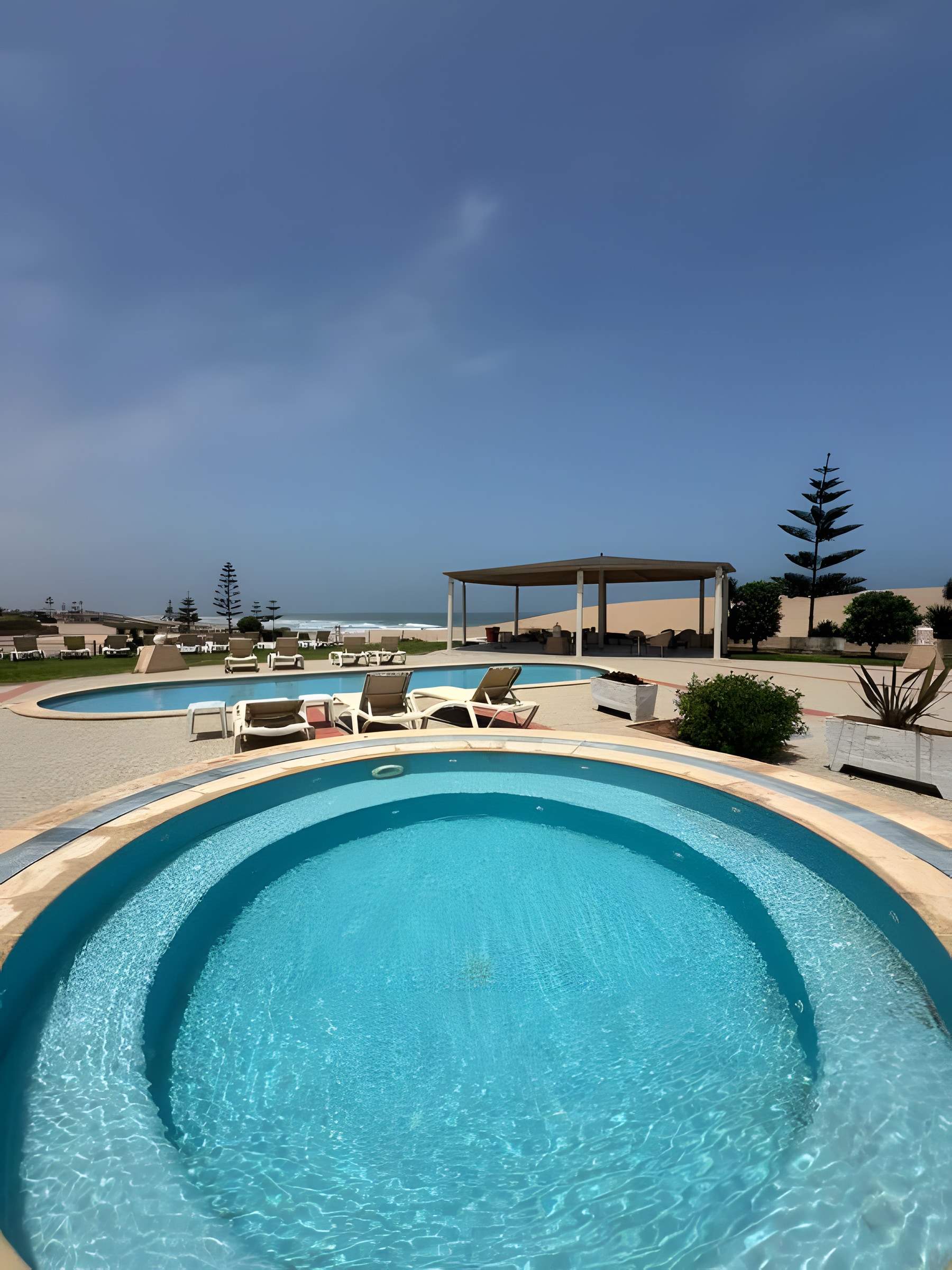 Piscine privée avec vue sur l'Atlantique chez DreamCatcher Homes, à Mirleft